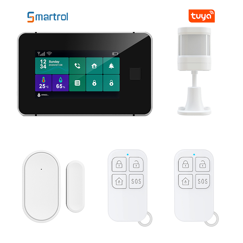 ZX-G60 Tuya Wifi+GSM Alarm System With Fingerprint Function