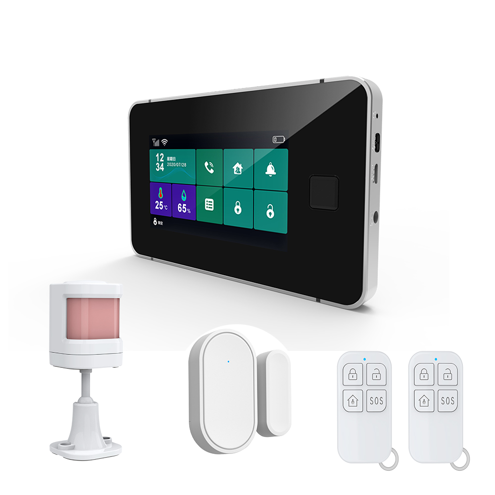 ZX-G60 Tuya Wifi+GSM Alarm System With Fingerprint Function