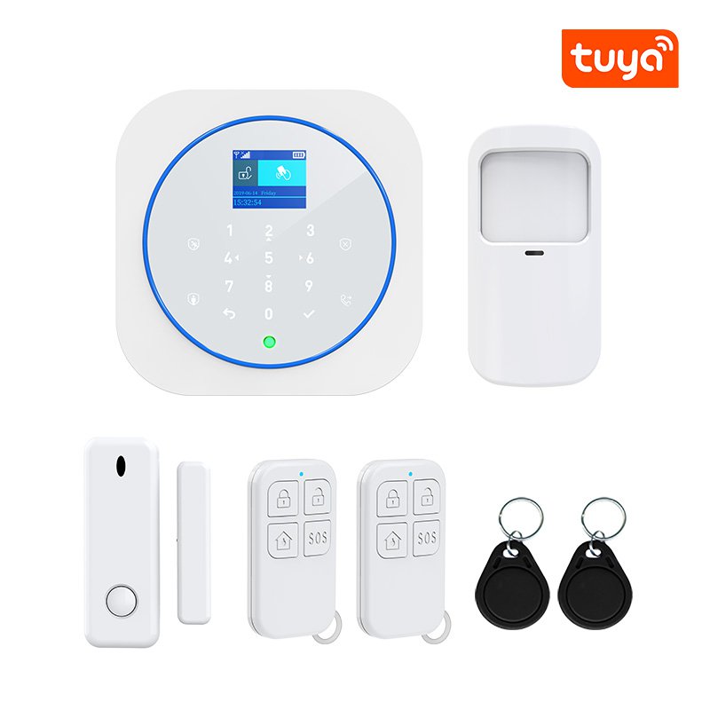 Tuya Apps For Home Security Alarm System 433MHz WiFi GSM Burglar Alarm Kit Motion Detector Alarma de seguridad para el hogar 